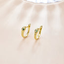 925 Sterling Silver Plated Platinum CZ Earrings for Women