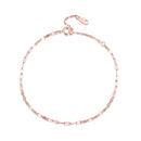 925 Sterling Silver Adjustable Rose Gold Bracelet for Women