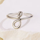 925 Sterling Silver Oxidized Silver 0.16 cm Ring