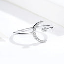 925 Sterling Silver Ring with Pavé Setting CZ