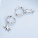 925 Sterling Silver Plated Platinum Earrings