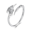 925 Sterling Silver Oxidized Silver 0.7cm Swing Rings for Women