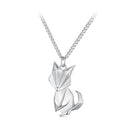 925 Sterling Silver 16mm x 10mm Platinum Plated Necklace for Unisex