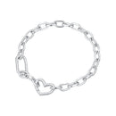 925 Sterling Silver Plated 190mm Bracelet for Women