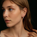925 Sterling Silver & Moissanite 0.30 Carat Earring with Freshwater Pearl for Women