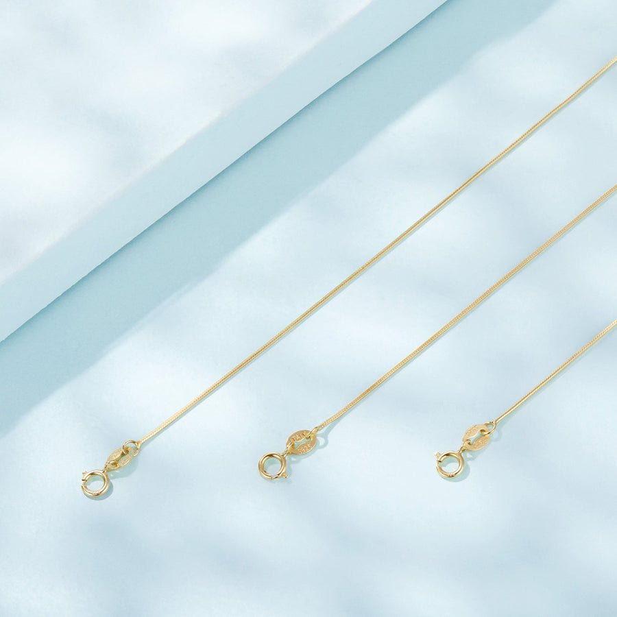 925 Sterling Silver + Plated White Gold 40cm Necklace