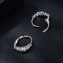 925 Sterling Silver Moissanite Earrings 13*4mm for Women