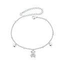 925 Sterling Silver Bracelet with Pavé Setting CZ, 150+60mm Length for Women