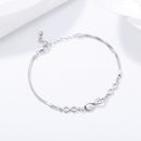 925 Sterling Silver Bracelet 22CM for Women