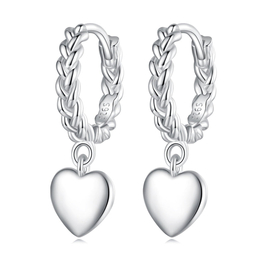 S925 Sterling Silver Earrings for Women with Platinum Plating
