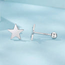 925 Sterling Silver Earrings 0.7cm