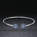 925 Sterling Silver Bracelet with Outer Diameter 6cm and Wall Thickness 0.2cm for Women