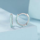 925 Sterling Silver Enamel Oxidized Earrings for Women