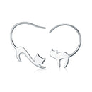 925 Sterling Silver Earrings for Women - 3*2.5cm, Platinum Plated
