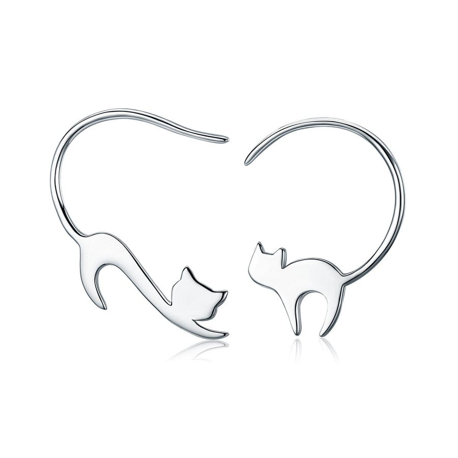925 Sterling Silver Earrings for Women - 3*2.5cm, Platinum Plated