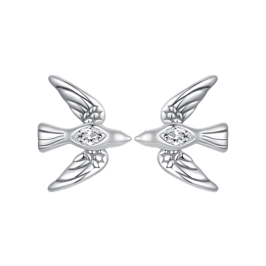 925 Sterling Silver Oxidized CZ Earrings for Women