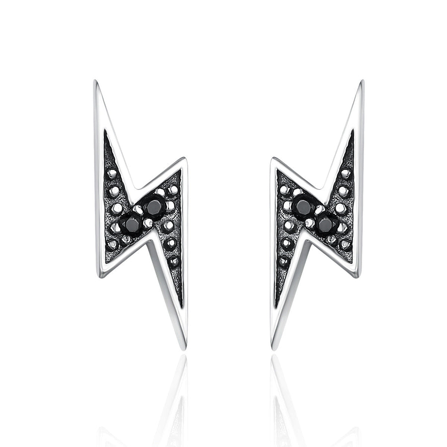 925 Sterling Silver Earrings with Pavé Setting CZ