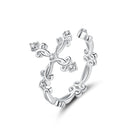 S925 Sterling Silver 0.4cm Width Pavé Setting CZ Ring