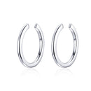 925 Sterling Silver Earrings with Platinum Plating, 1.3cm for Women