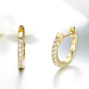 925 Sterling Silver 1.3cm Pavé Set CZ Earrings
