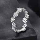 925 Sterling Silver Moissanite 0.03ct Ring Size 7