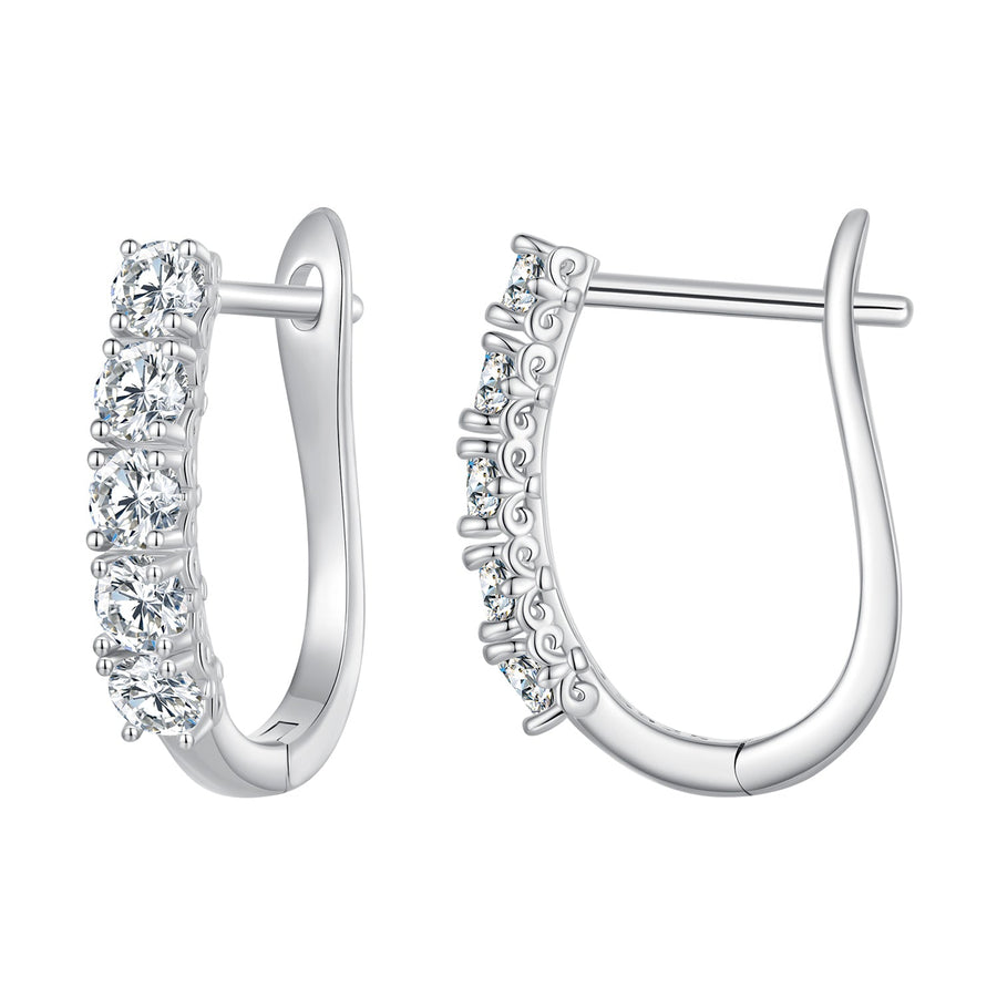 S925 Sterling Silver Moissanite Earrings 0.30 Carat for Women