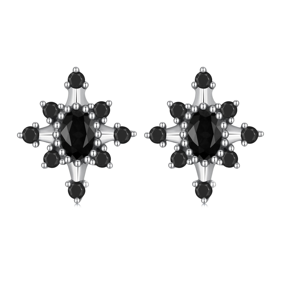 925 Sterling Silver Earrings with Pavé Setting CZ, Size 0.8*0.7cm for Women