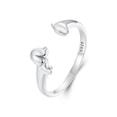 925 Sterling Silver Oxidized 1.8mm Width Elegant Style E Ring