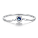 925 Sterling Silver Bracelet with CZ & Resin, Size 17.0