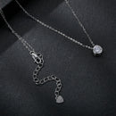 S925 Sterling Silver Moissanite Necklace 400mm with 1ct Moissanite for Women