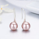 925 Sterling Silver Oxidized Pearl Earrings for Women
