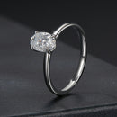 925 Sterling Silver Moissanite 1ct Ring Size 8