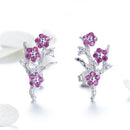 925 Sterling Silver Earrings with Pavé Setting CZ for Women