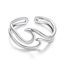 925 Sterling Silver Oxidized Ring for Men - Width 0.3-1.1cm