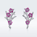 925 Sterling Silver Earrings with Pavé Setting CZ for Women