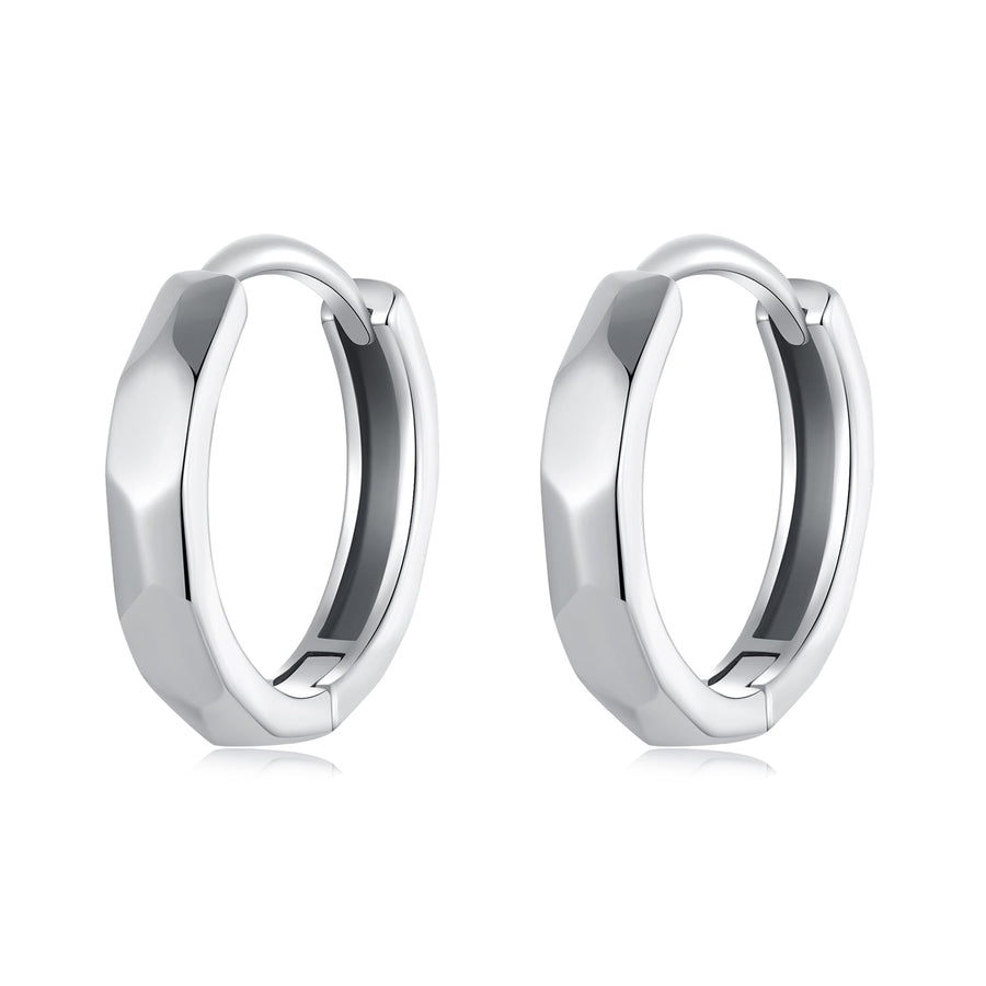 925 Sterling Silver Earrings 1.3*0.3cm for Women