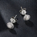 925 Sterling Silver 0.1 Carat Genuine Moissanite Earrings for Women