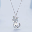 925 Sterling Silver 16mm x 10mm Platinum Plated Necklace for Unisex