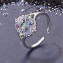 925 Sterling Silver Pendant 1.5*1.2 cm with Enamel and CZ for Women