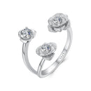 925 Sterling Silver 0.8cm Pavé Setting CZ Ring