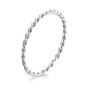 925 Sterling Silver Plated Platinum Ring Size 6.0 for Women