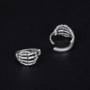 925 Sterling Silver Oxidized Earrings 12x7mm for Women