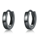 925 Sterling Silver & Plated Black Gold Earrings