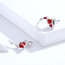 925 Sterling Silver Plated Earrings with Pavé Setting CZ for Women