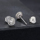 925 Sterling Silver 0.1 Carat Genuine Moissanite Earrings for Women