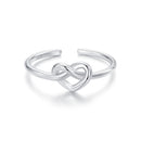 925 Sterling Silver & Plated White Gold 1.6mm Ring for Women