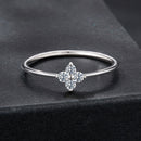 925 Sterling Silver Moissanite Size 6 Ring for Women