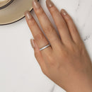 925 Sterling Silver S925 Pavé Setting CZ Ring for Women, Size 6.0, Width 2.6mm