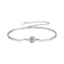 S925 Sterling Silver 5.0mm Moissanite Bracelet for Women