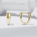 925 Sterling Silver Oxidized Earrings 12x5mm for Women